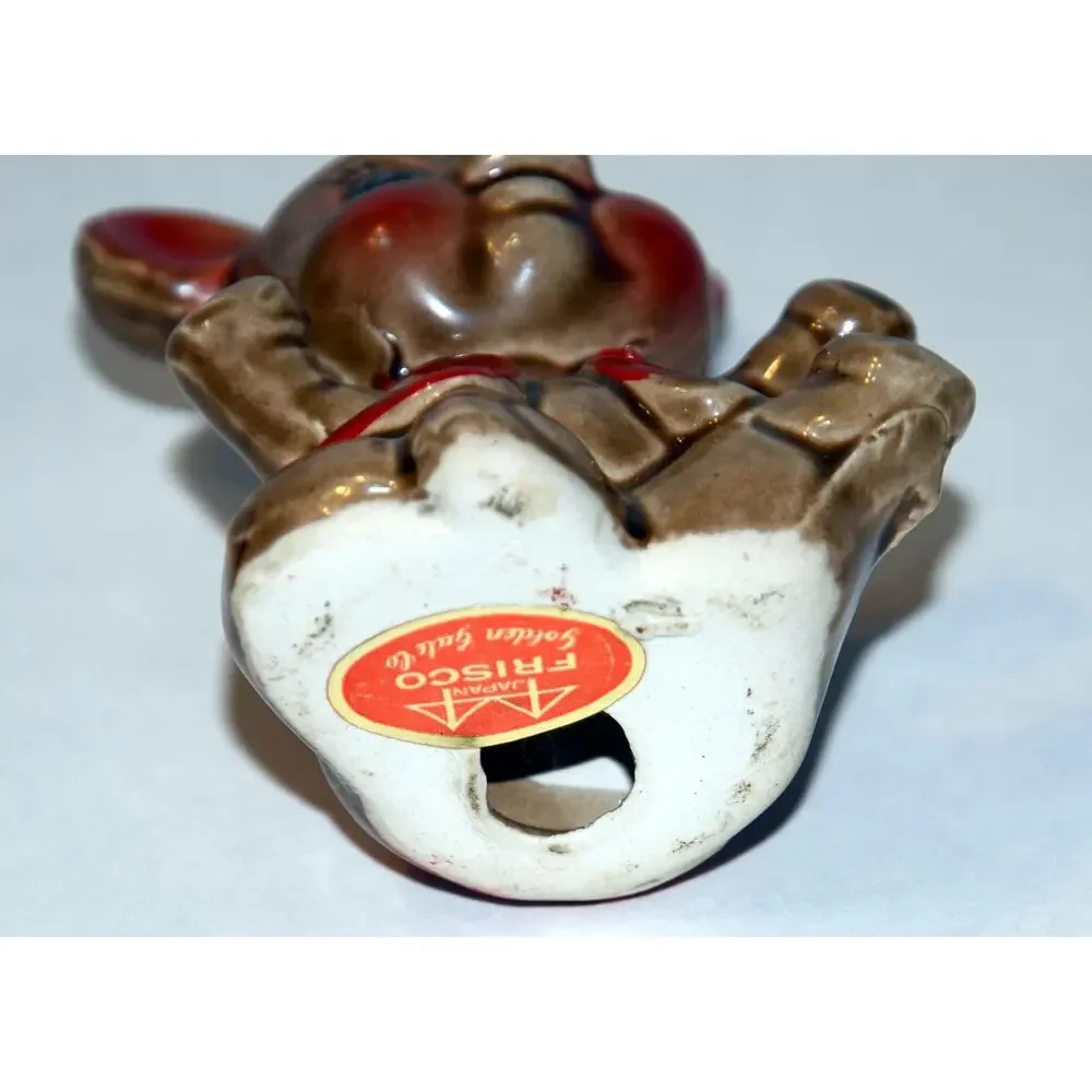 Teddy Bear Figurine Frisco Golden Gate Co. Japan Cute 3.5